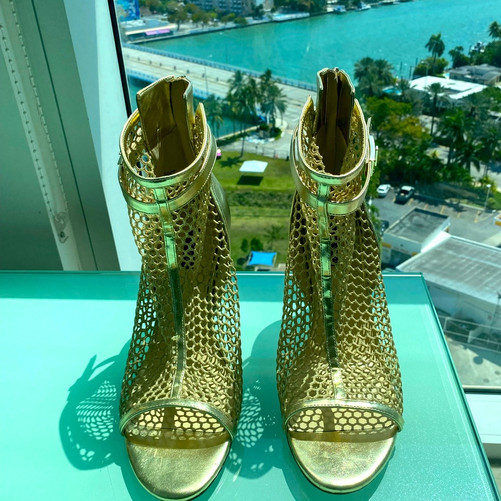 Nine West bootie heels